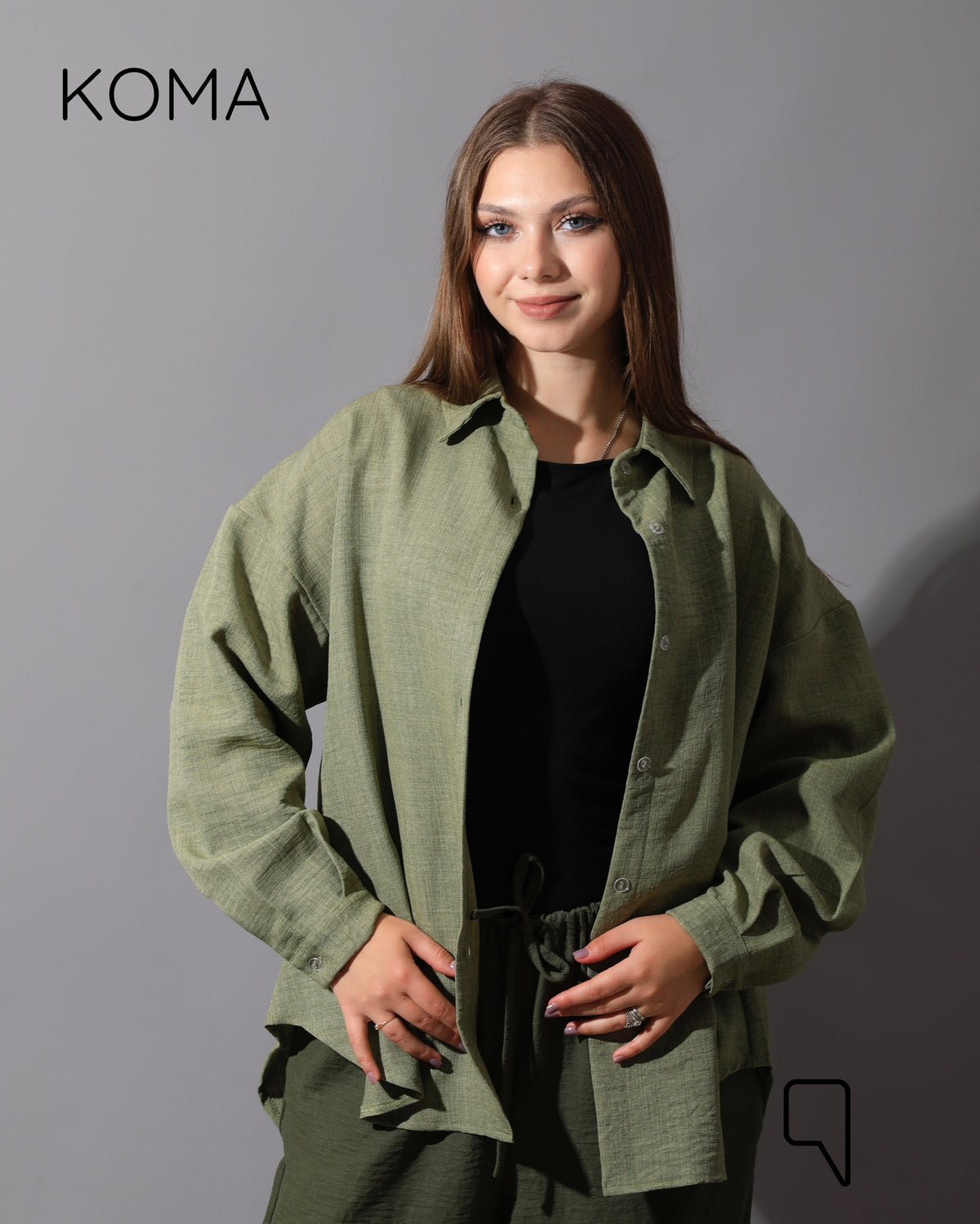 Textured Long Sleeves Shirt - Mint