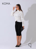 issy snap-button Shirt - OffWhite