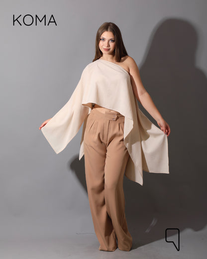 Butterfly Top - Beige