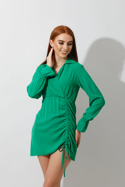 Dress Shirt With Long Sleeves - Green