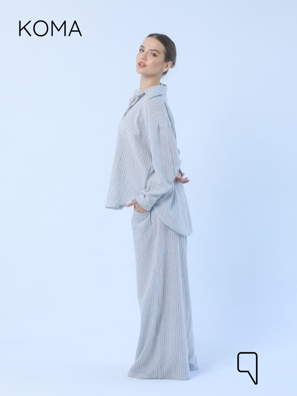 Matilda Long Sleeves Shirt - Striped Black