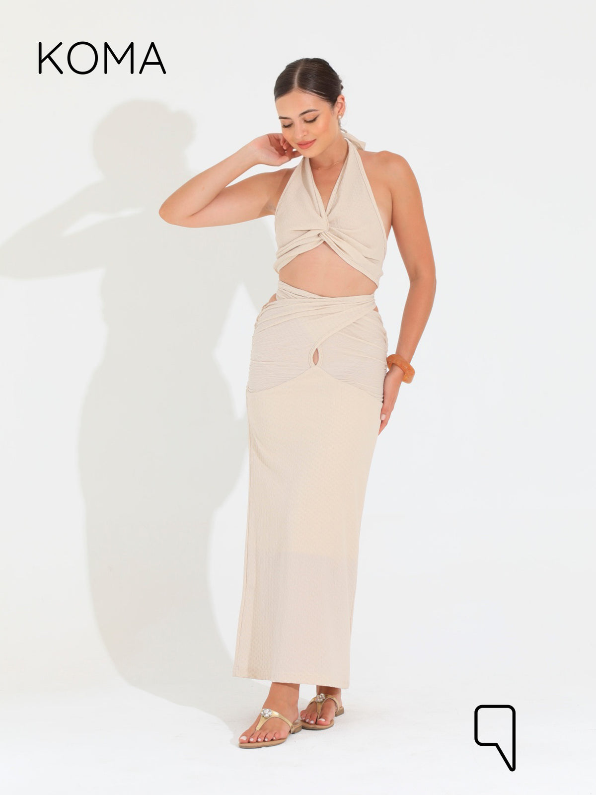 Paula Cutout Set - Beige