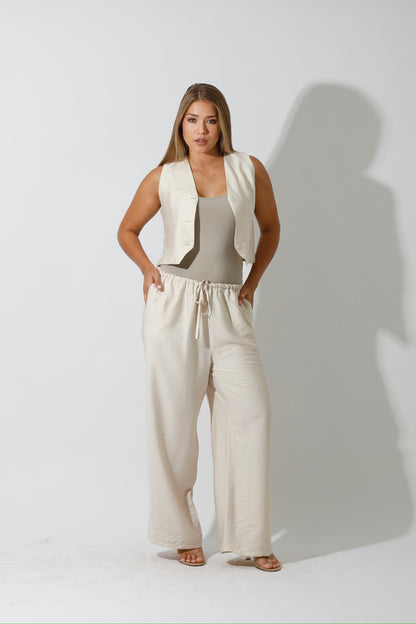 Vest Set - Beige