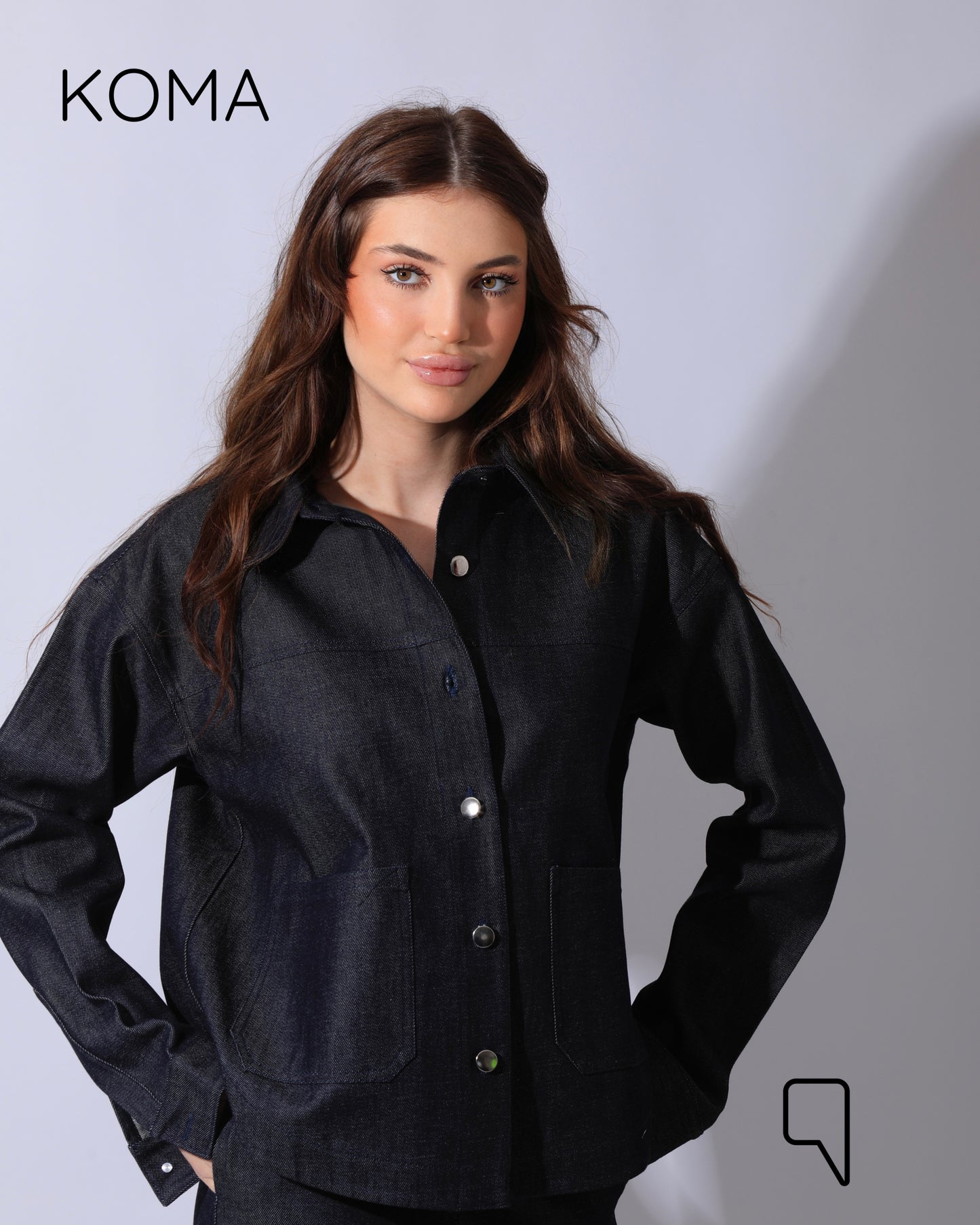 Juliette Denim Jacket - Navy