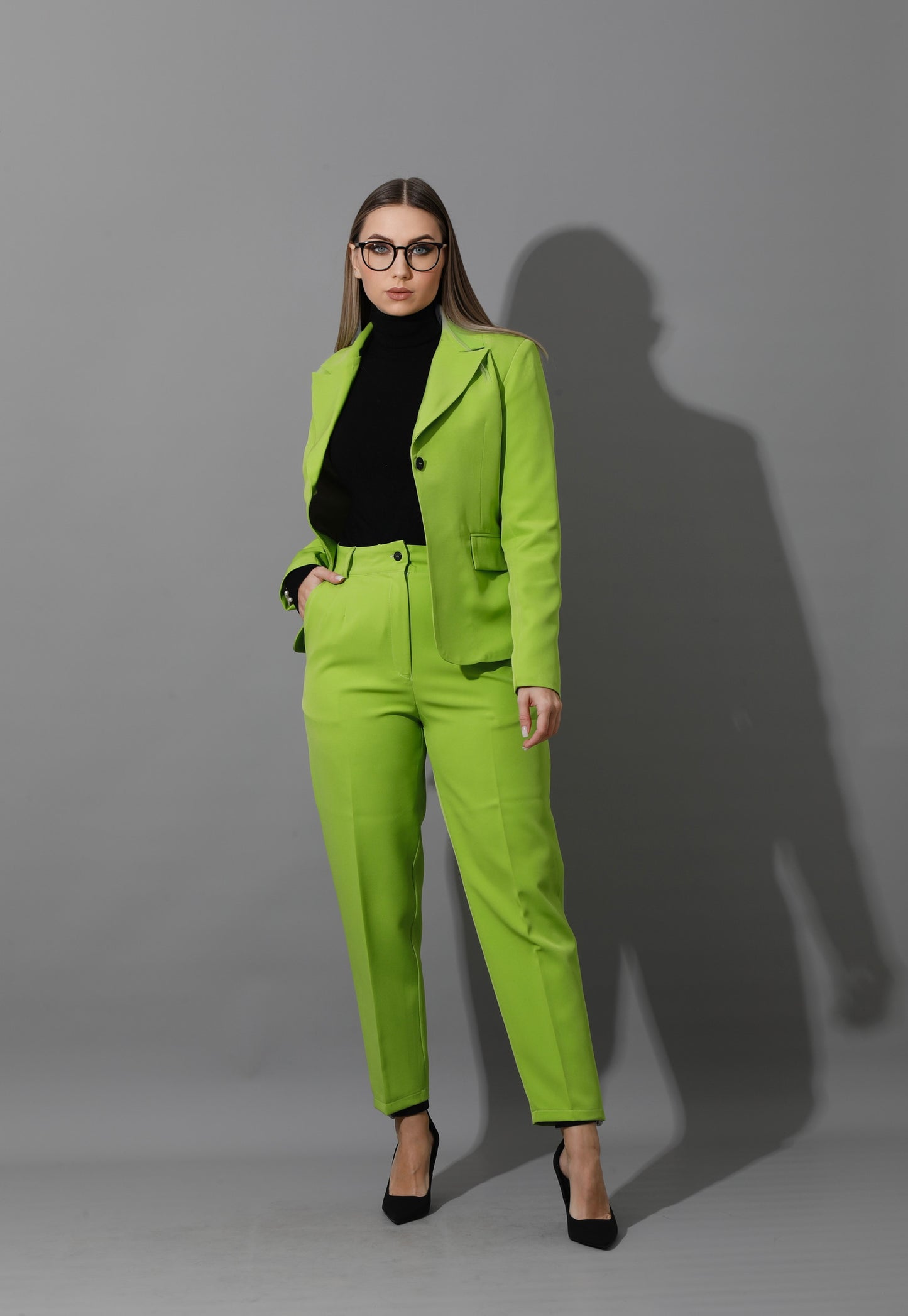 Tailored Slim Fit Suits - Lime Green