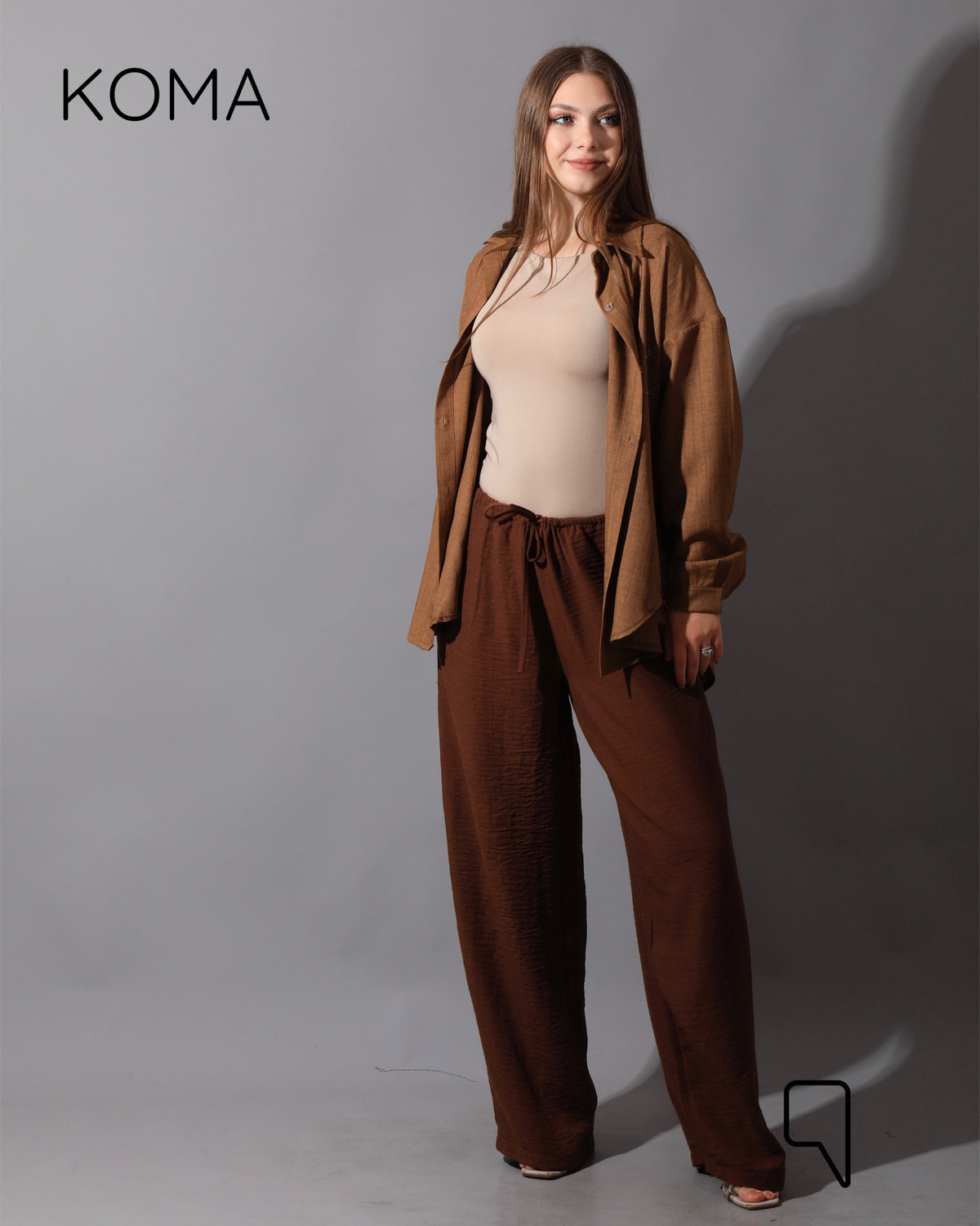 Lose Fit Trousers - Brown