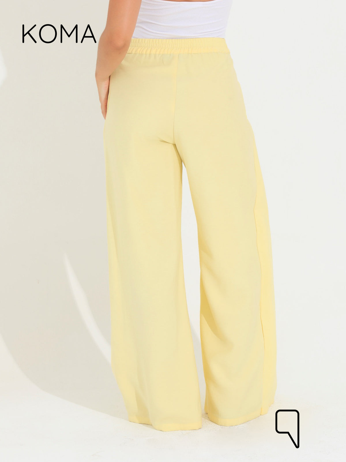 Kendra Double Layer Trousers - Yellow