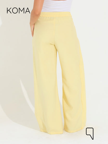 Kendra Double Layer Trousers - Yellow