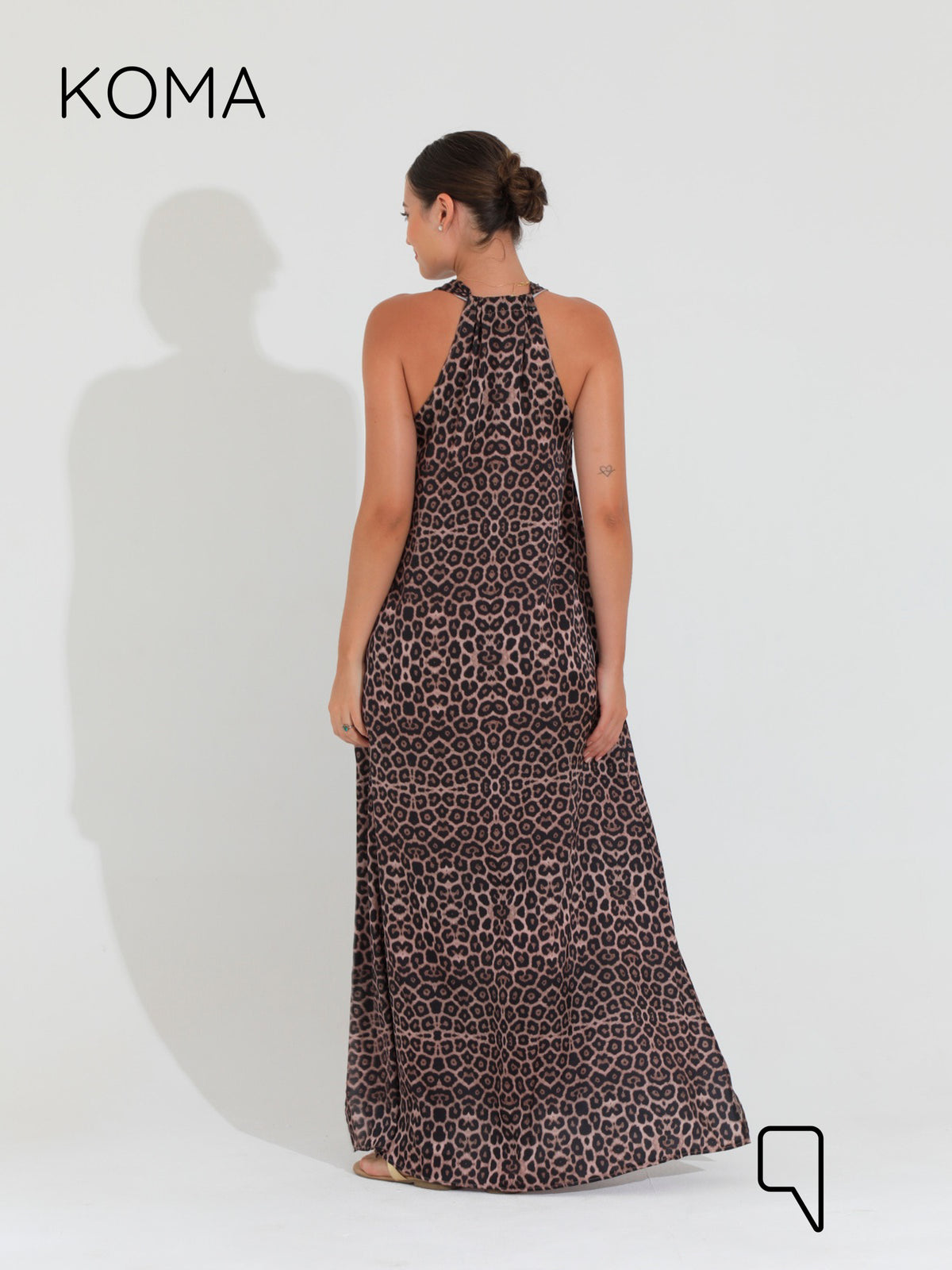 Paulina V Neck Maxi Dress - Multicolored Tiger