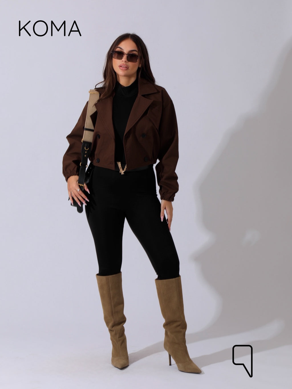 Salima Puffy Jacket - Brown