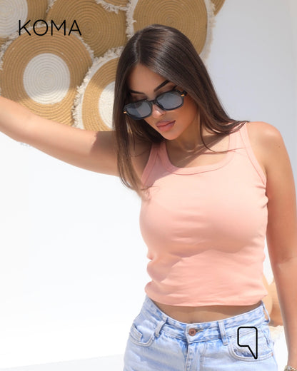 iva Basic Crop Tank Top  - Simon