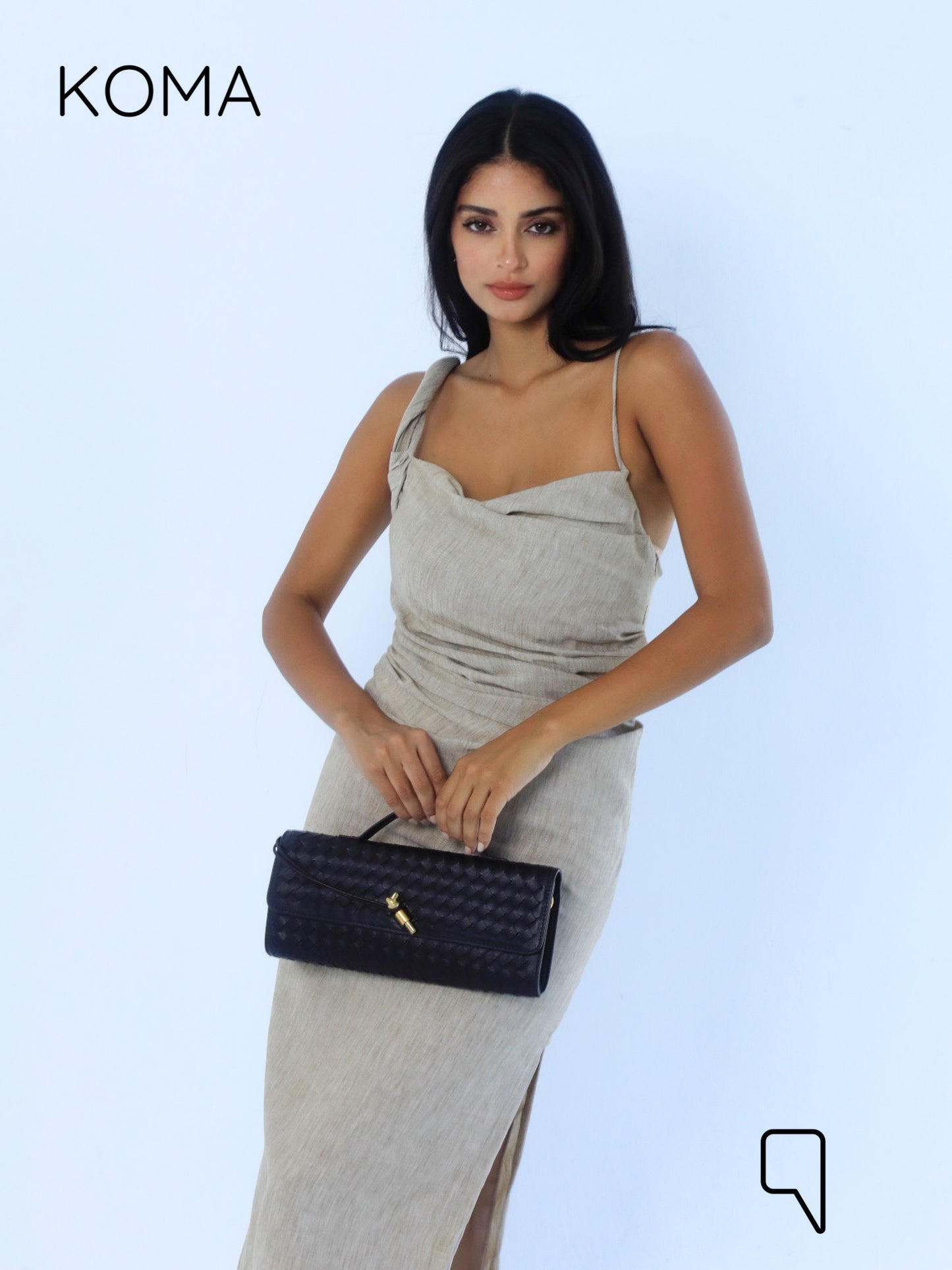 Krysel Midi Dress - Beige