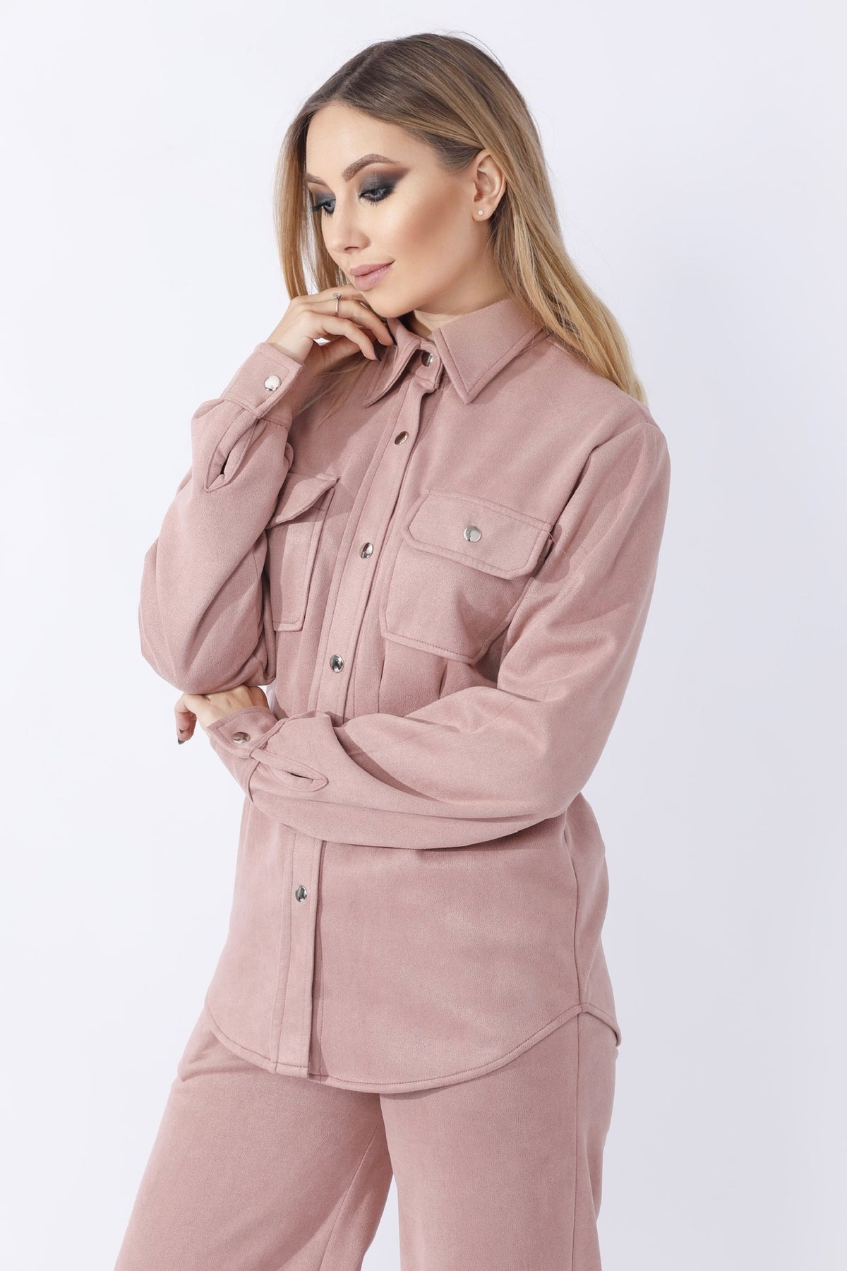 Suede Shirt - Pink