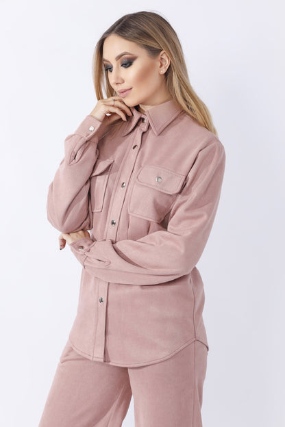 Suede Shirt - Pink