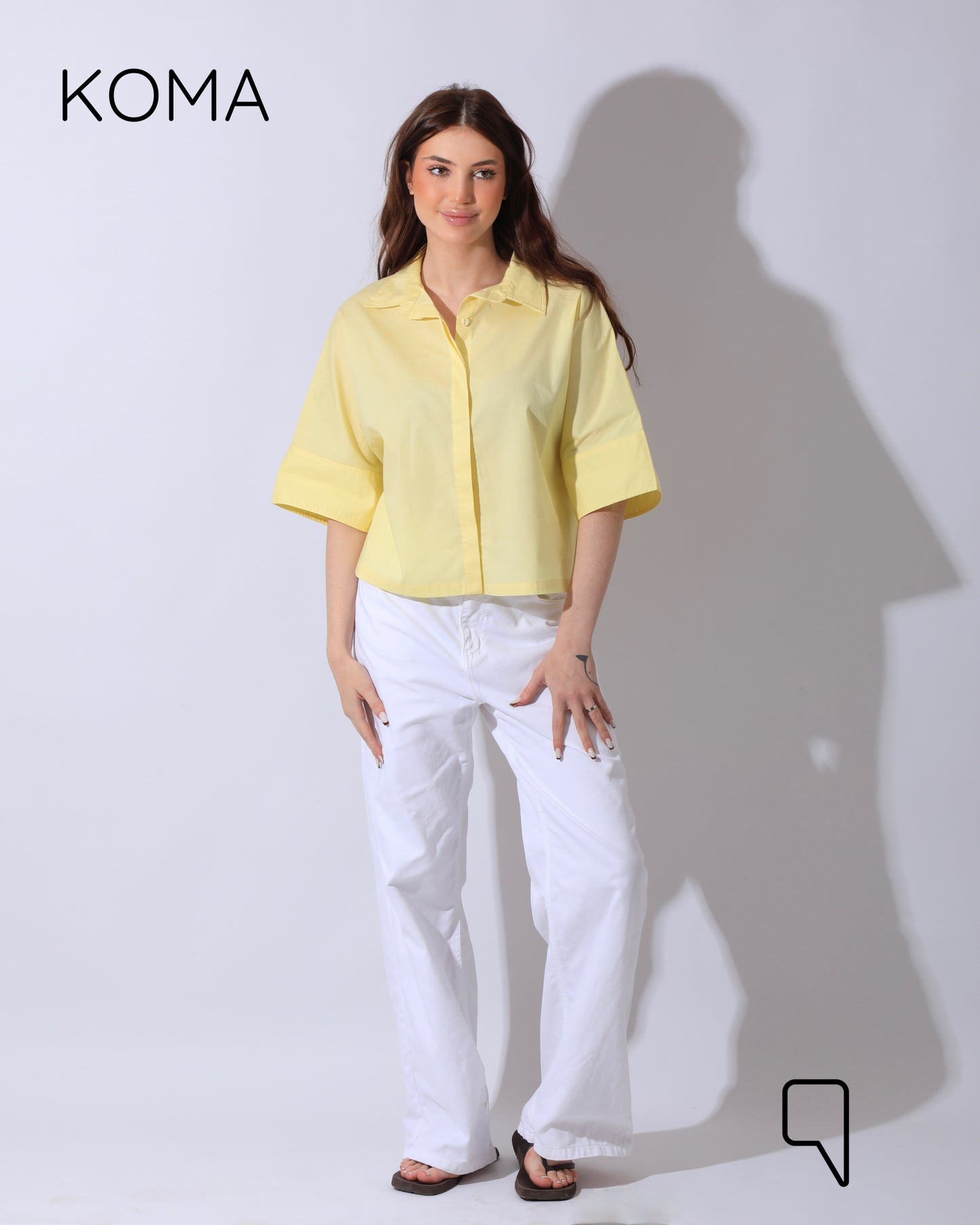 Ashton Poplin Shirt - Yellow