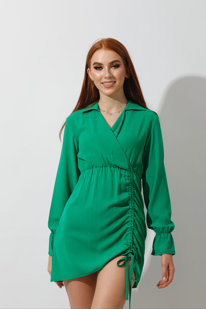 Dress Shirt With Long Sleeves - Green