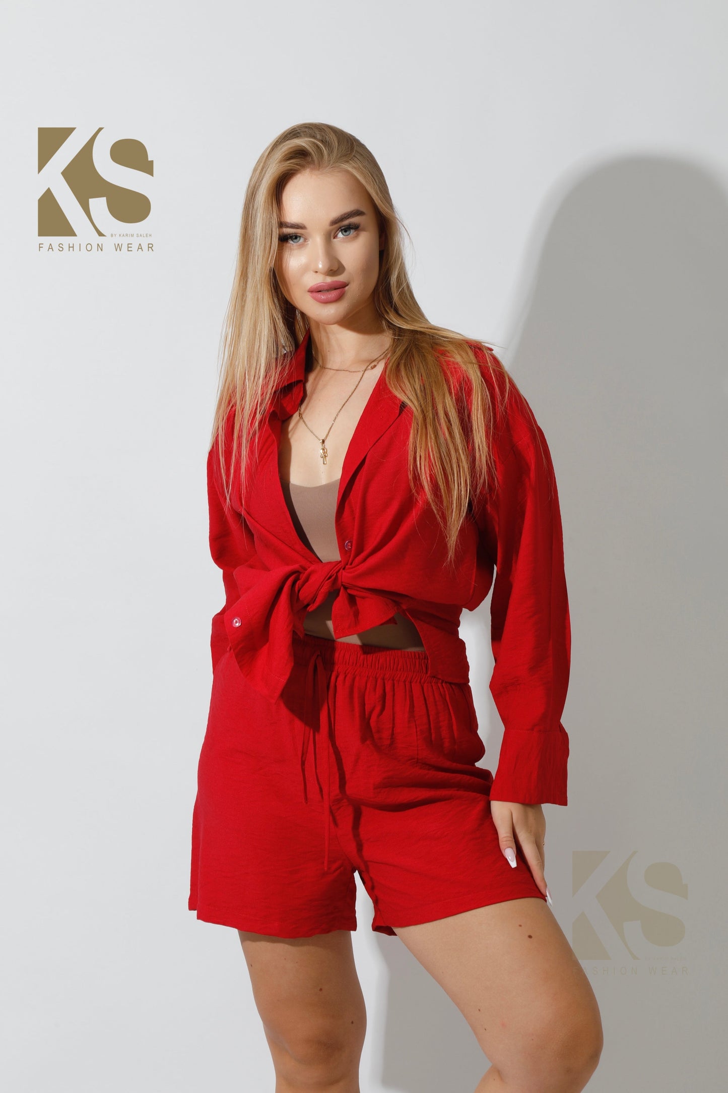 Lose Fit Shorts - Red
