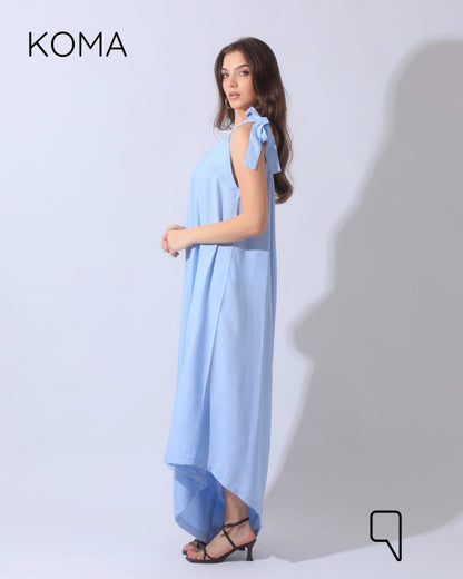 Tied Up Lose Jumpsuit - Baby Blue