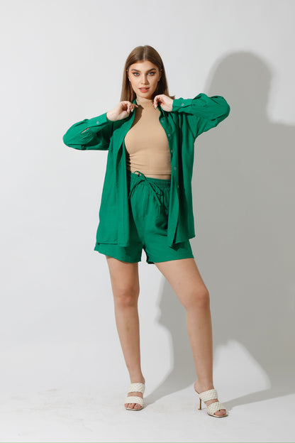 Lose Fit Shorts - Green