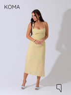 Krysel Midi Dress - Yellow
