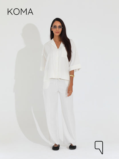 Maeve Blend Trousers - White