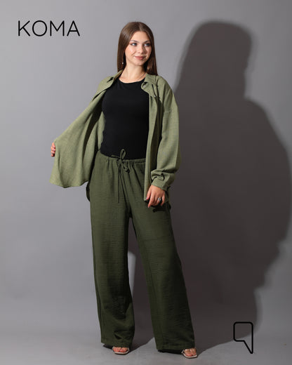 Lose Fit Trousers - Olive