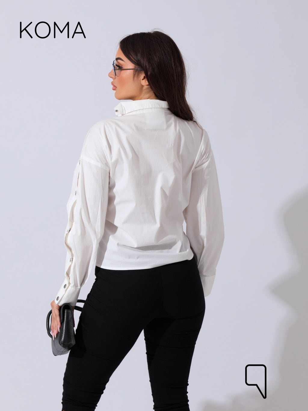 issy snap-button Shirt - OffWhite
