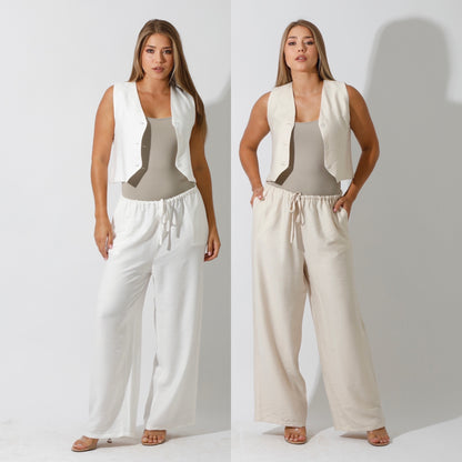 Vest Set - Beige