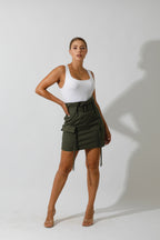 Baggi Short Skirt - Olive