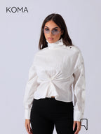 issy snap-button Shirt - OffWhite