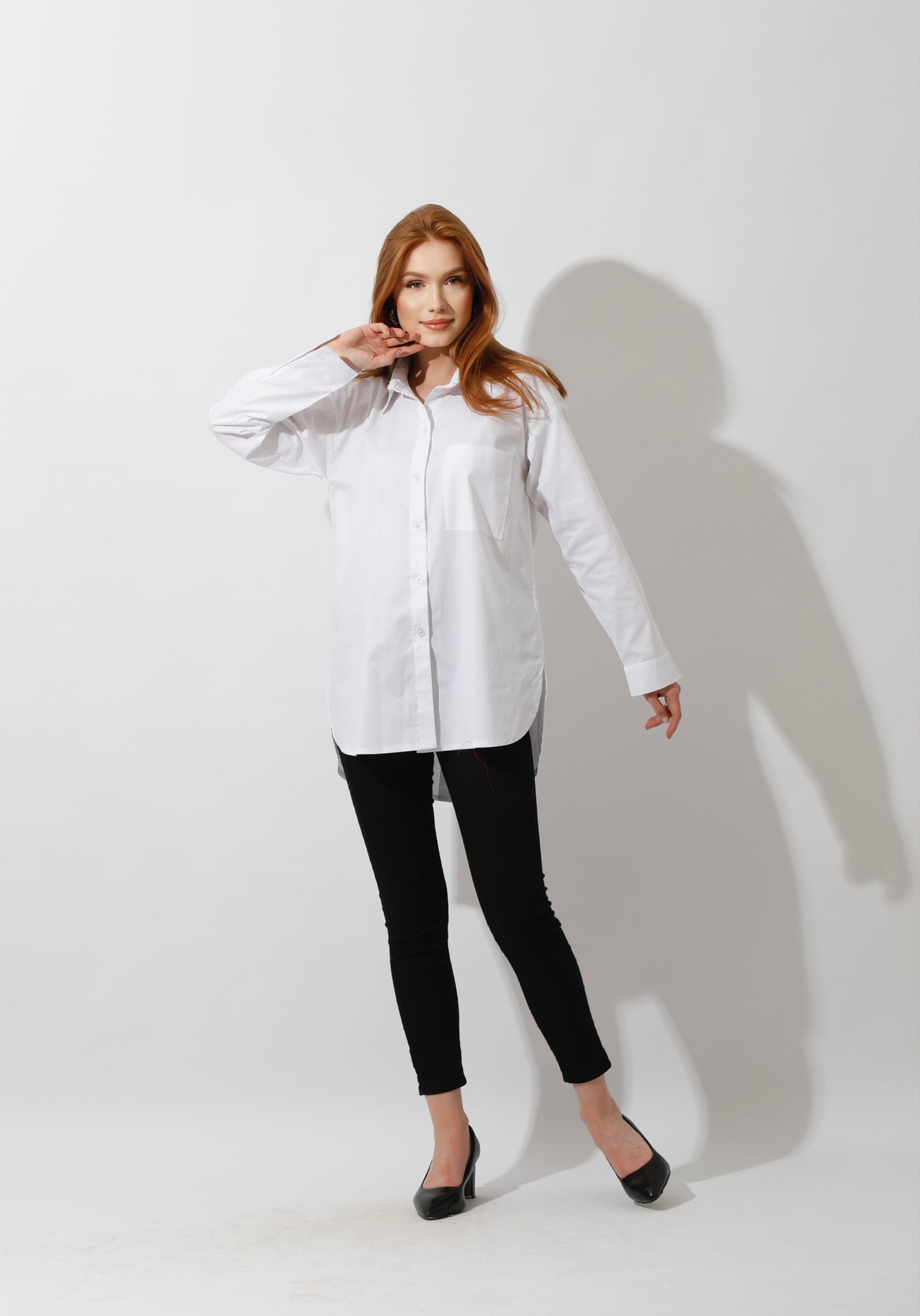Buttons Back Shirt - White