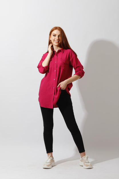 Shirt ‏with Two Pockets - Orchid Purple
