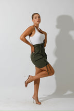 Baggi Short Skirt - Olive