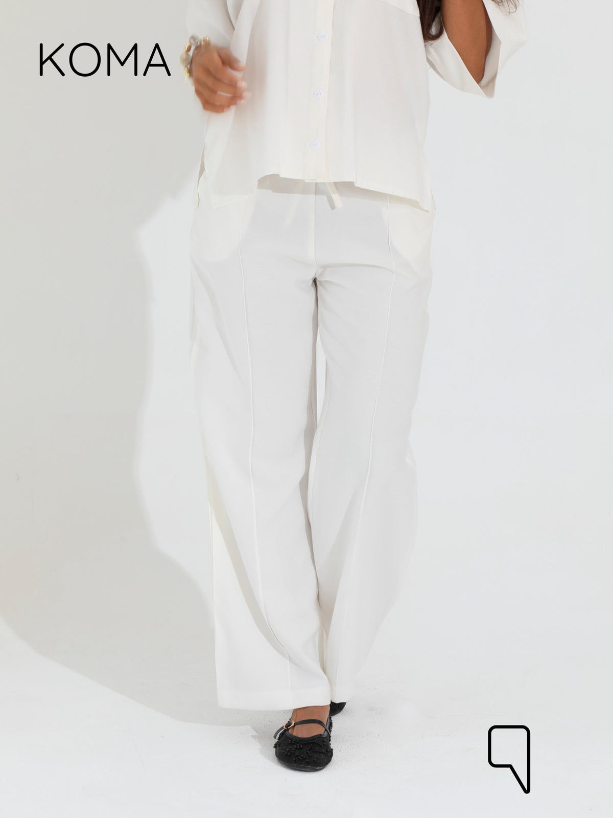 Maeve Blend Trousers - White