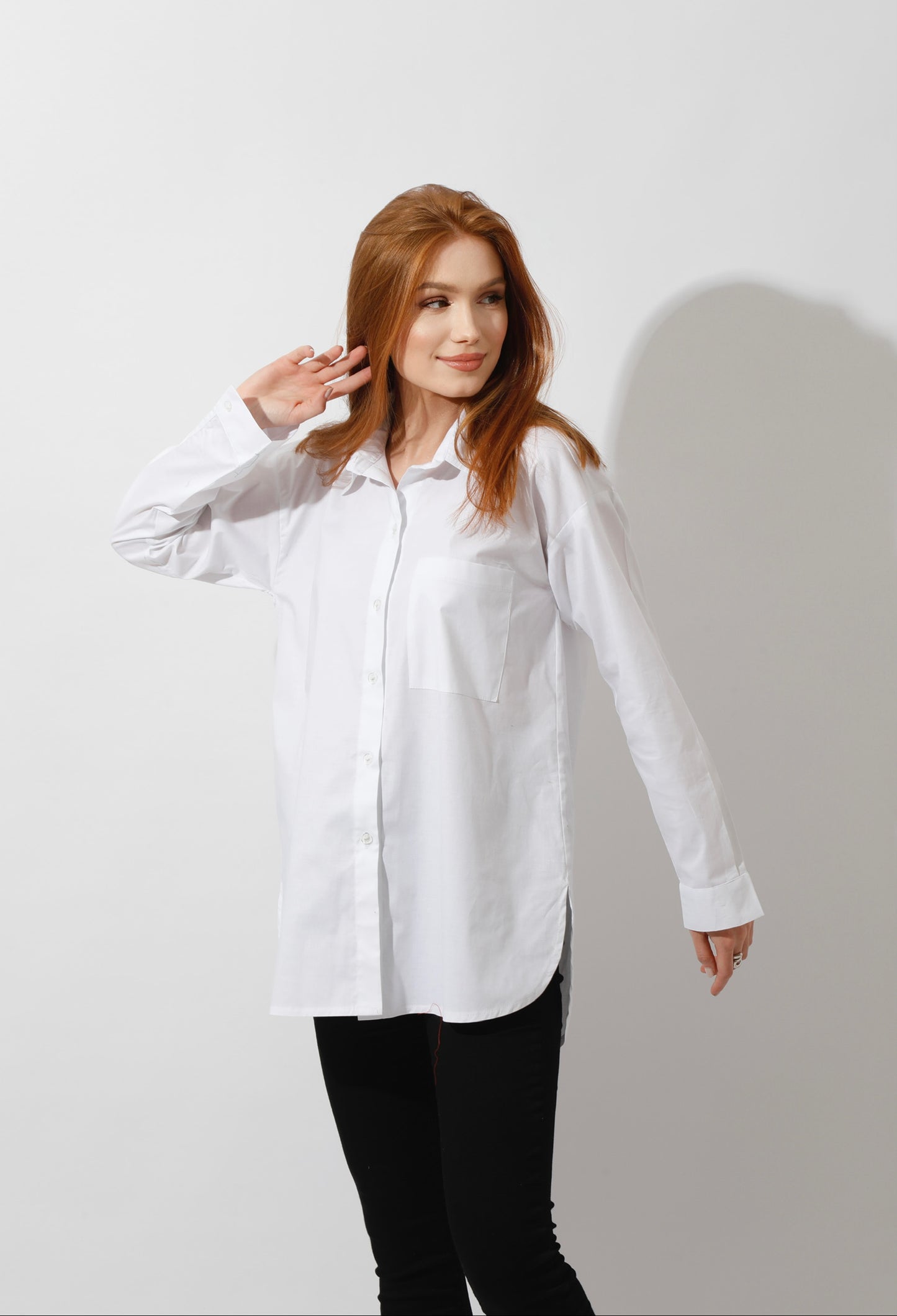 Buttons Back Shirt - White