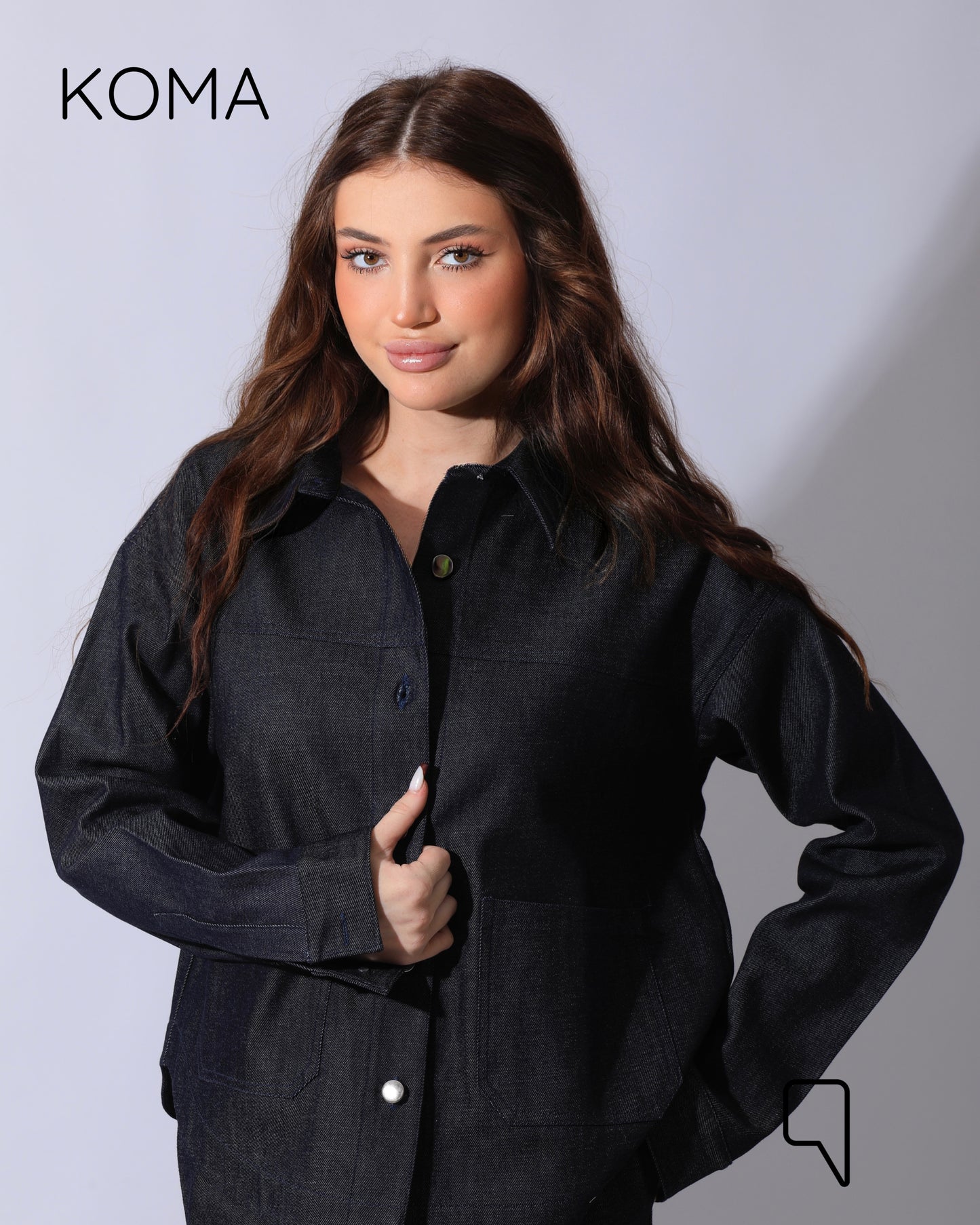 Juliette Denim Jacket - Navy