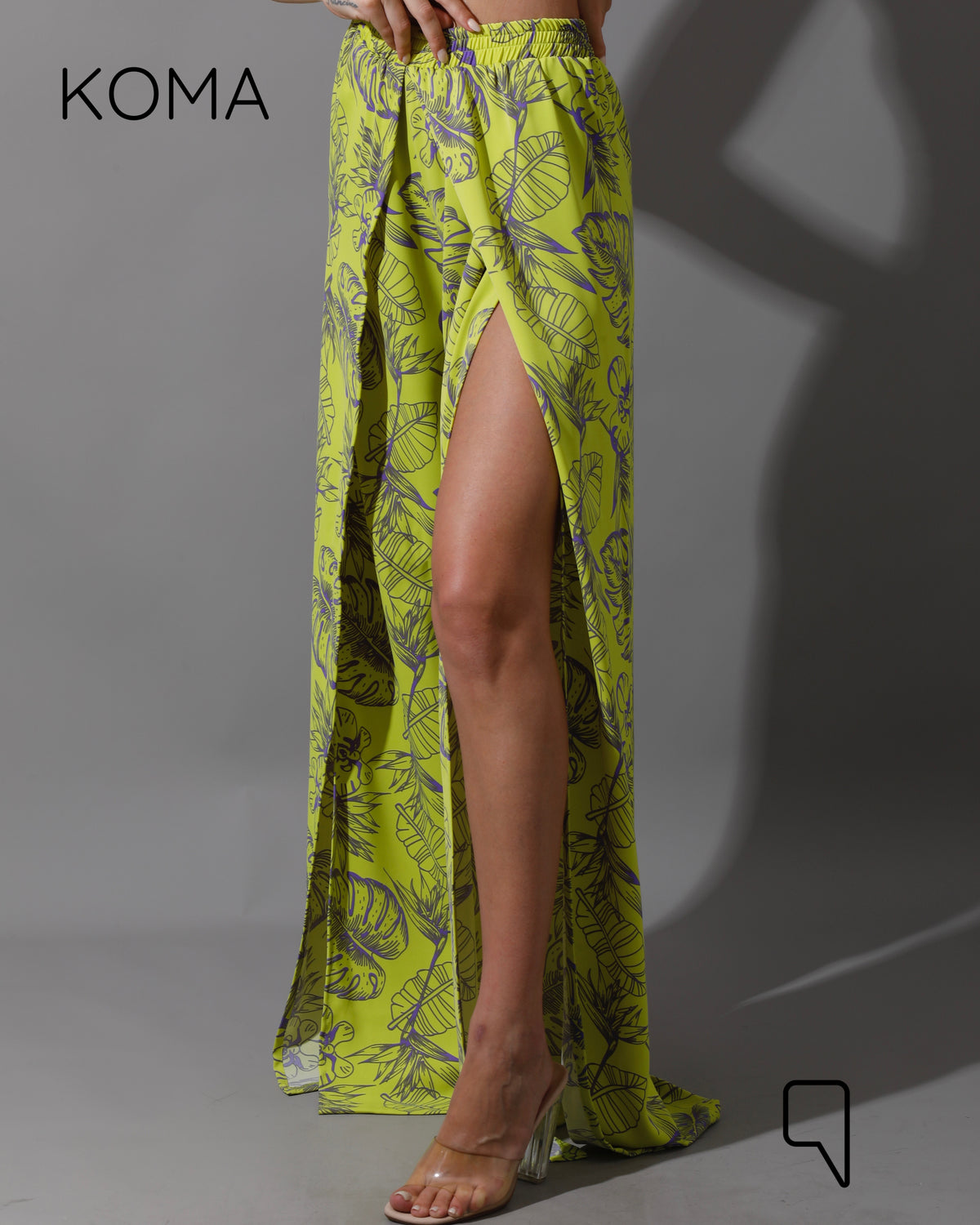 Kallie Bra Top & Pants Co-Ord - Lime Green