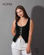 Accessorized Vest - Black