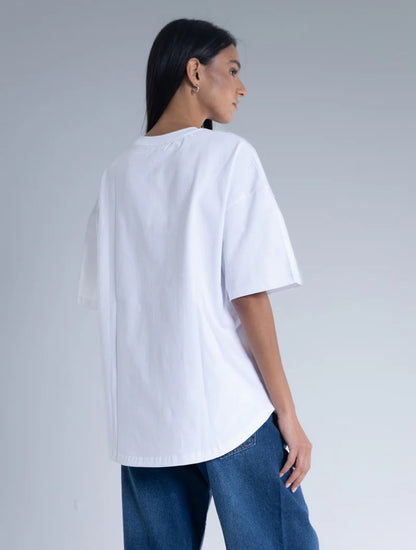 Ella Script T-Shirt - White