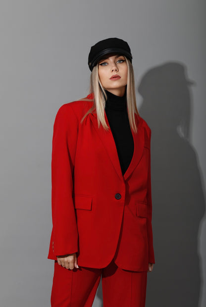 Tailored Oversized Suits - Red