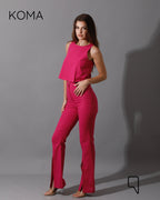 Greta Flare Pants - Fuchsia