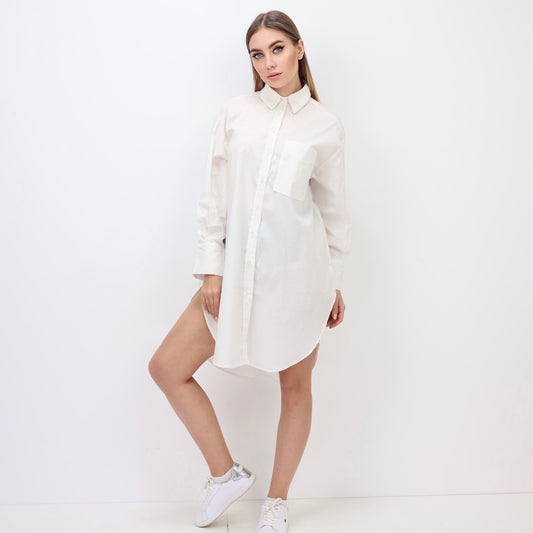 Oversized Shirt Dress - OffWhite