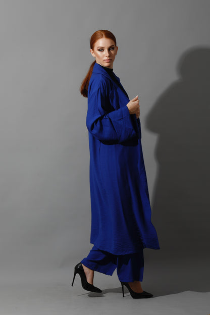 Long Cardigan - Electric Blue