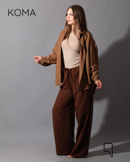 Lose Fit Trousers - Brown
