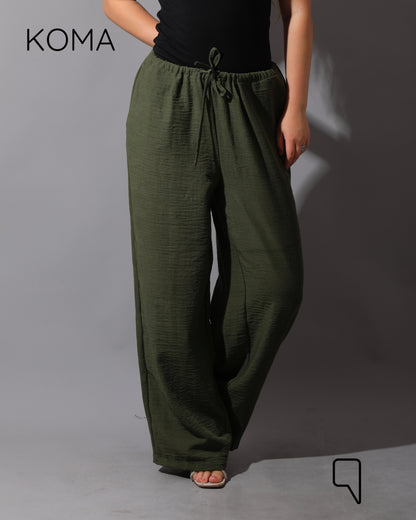 Lose Fit Trousers - Olive
