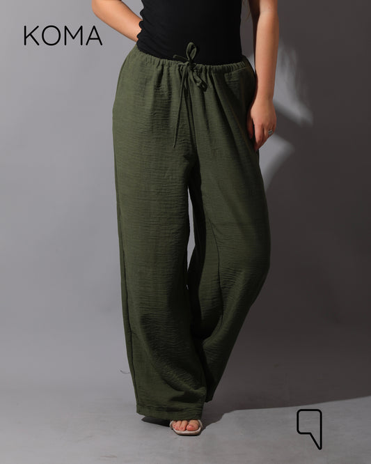 Lose Fit Trousers - Olive