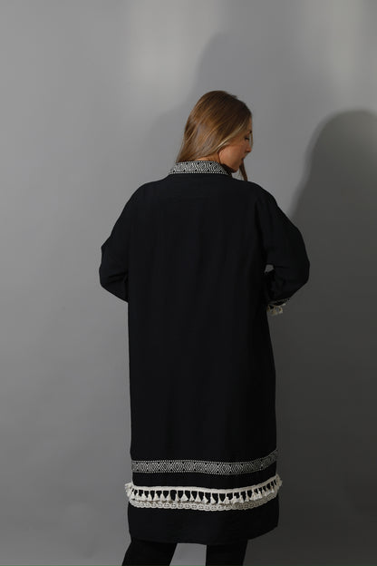 Short Kaftan - Black