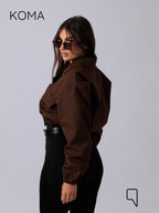 Salima Puffy Jacket - Brown