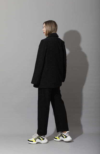 Tailored Oversized Suits - Black Velvet