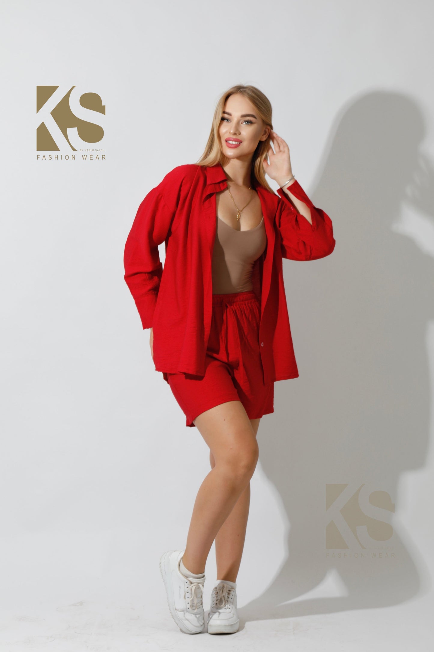Lose Fit Shorts - Red